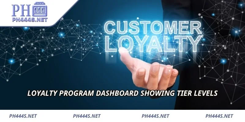 Loyalty program dashboard showing tier levels