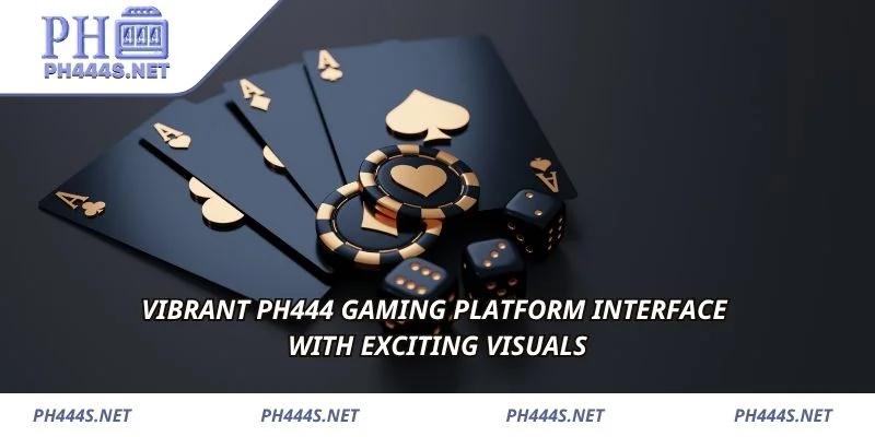 Vibrant PH444 gaming platform interface with exciting visuals
