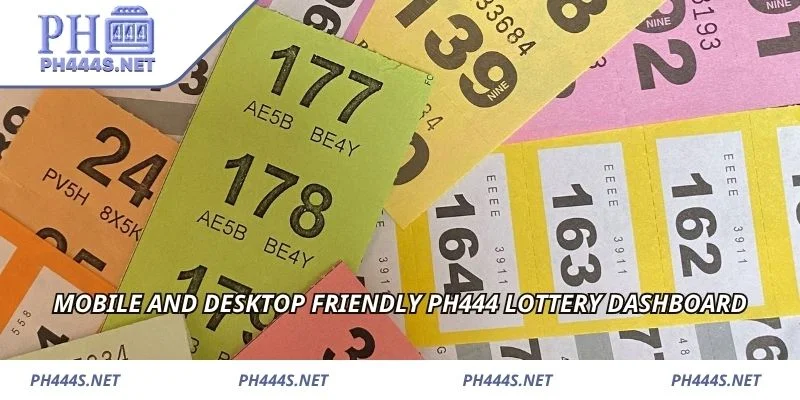 Mobile and desktop friendly PH444 lottery dashboard