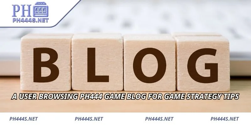 A user browsing PH444 Blog Game for game strategy tips