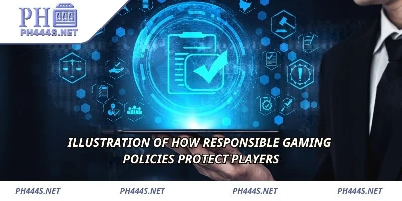 Illustration of how responsible gaming policies protect players