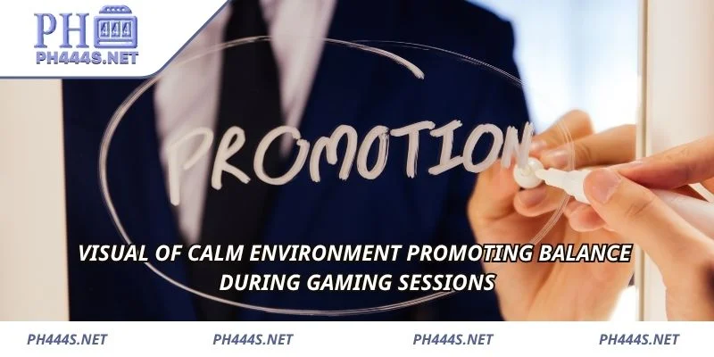 Visual of calm environment promoting balance during gaming sessions