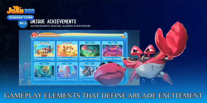 Gameplay elements that define arcade fishing excitement